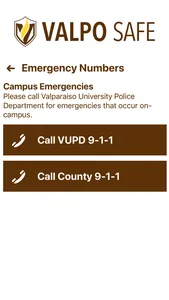 VALPO SAFE screenshot 1