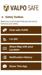 VALPO SAFE screenshot 5