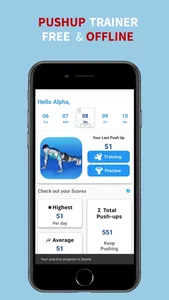 AlphaMale Pushup Trainer screenshot 0