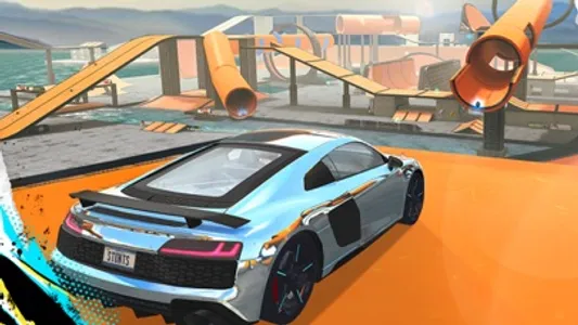 Mega Stunt Car Racing 3D Game screenshot 1