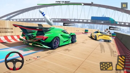 Mega Stunt Car Racing 3D Game screenshot 2