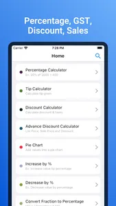 Percentage Calculators screenshot 0