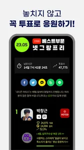 네티즌 어워즈 - 순위 투표 / 생일 / 스케줄 screenshot 3