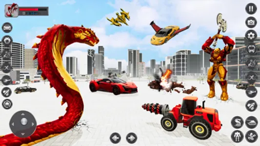 Snake Robot Car Transform 3D screenshot 4