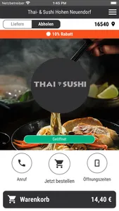 Thai- & Sushi Hohen Neuendorf screenshot 0