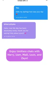 Chat with AI for Directioners screenshot 1