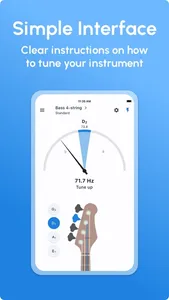 Bass Tuner - LikeTones screenshot 1