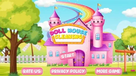 Doll Home: ASMR Cleaning Games screenshot 0