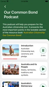 AU Citizenship Preparation screenshot 2