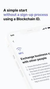 Blockchain Business Card screenshot 0