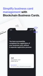 Blockchain Business Card screenshot 3