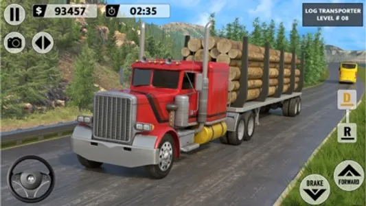 Log Transporter Truck Driving screenshot 1