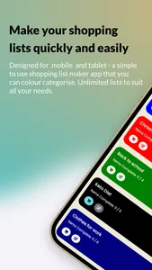 Simple Shopping List Maker screenshot 0