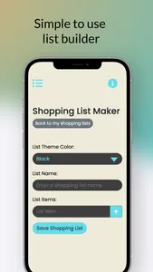 Simple Shopping List Maker screenshot 3