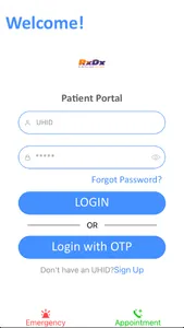 RxDx Healthcare Patient Portal screenshot 1