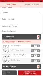 Powermaster Cost Estimator screenshot 3