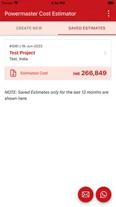 Powermaster Cost Estimator screenshot 7