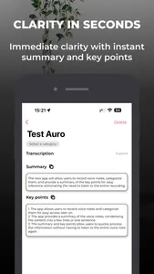 Auro: Voice memos summaries screenshot 4