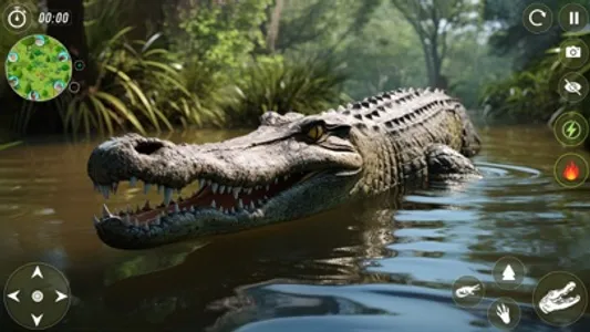 Wild Animals Crocodile Games screenshot 2