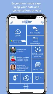 get2coin messenger with wallet screenshot 0