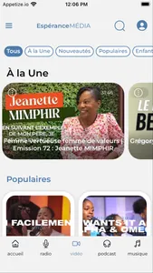 EspéranceMédia screenshot 2