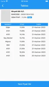 Tabloo - Barcode Fiyat Takip screenshot 1