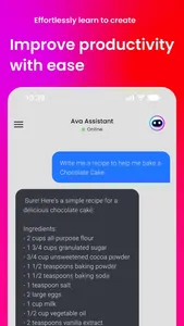 Ava - Assistant & Chatbot screenshot 2