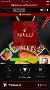 Sakura Sushi und Thailändische screenshot 0