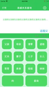 亲戚关系查询 screenshot 0