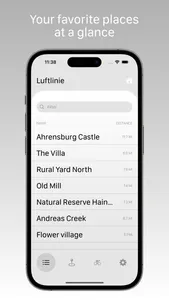 Luftlinie navigation screenshot 2