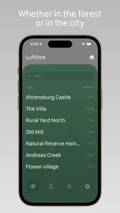 Luftlinie navigation screenshot 4