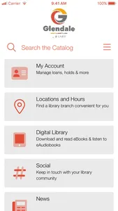 Glendale Public Library App screenshot 0