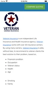 Goat Veteran Insurance screenshot 2