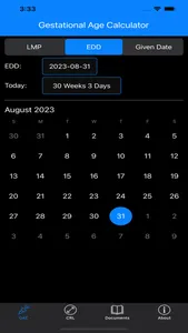 Gestational Age Calculator + screenshot 3