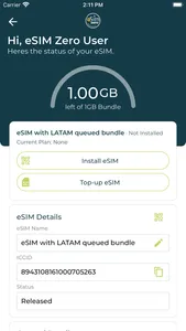 eSIMzero screenshot 2