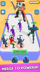 Superhero Merge Master Battle screenshot 3