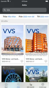 VVS-tidningen screenshot 1