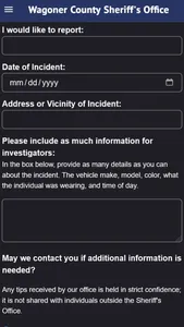Wagoner County Sheriffs Office screenshot 2