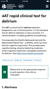 4AT clinical test for delirium screenshot 0