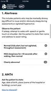 4AT clinical test for delirium screenshot 1