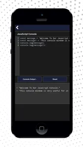 JavaScript Console Editor screenshot 0