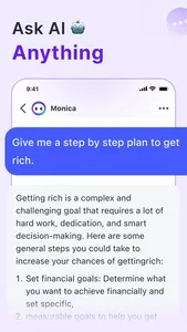 Monica Chatbot AI Assistant screenshot 1