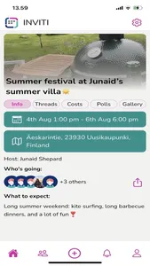 Inviti screenshot 1