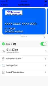 Advantage CU CardNav screenshot 2