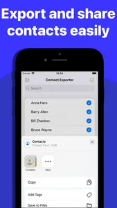 Contact Exporter: Backup Share screenshot 2