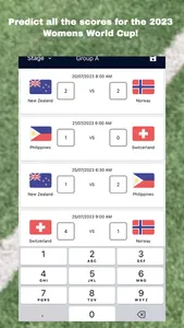 Women's Football Cup Predictor screenshot 0
