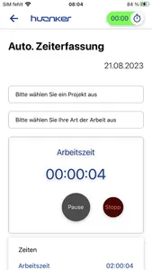huonker Zeiterfassung V2 screenshot 4