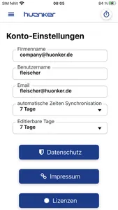 huonker Zeiterfassung V2 screenshot 7