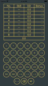 Tumbling Difficulty Calculator screenshot 0