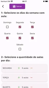 Gerador de Horário Escolar screenshot 2